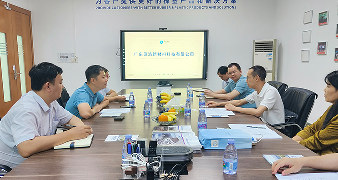 東莞市工信局、市倍增辦領導一行蒞臨貝洛新材參觀指導